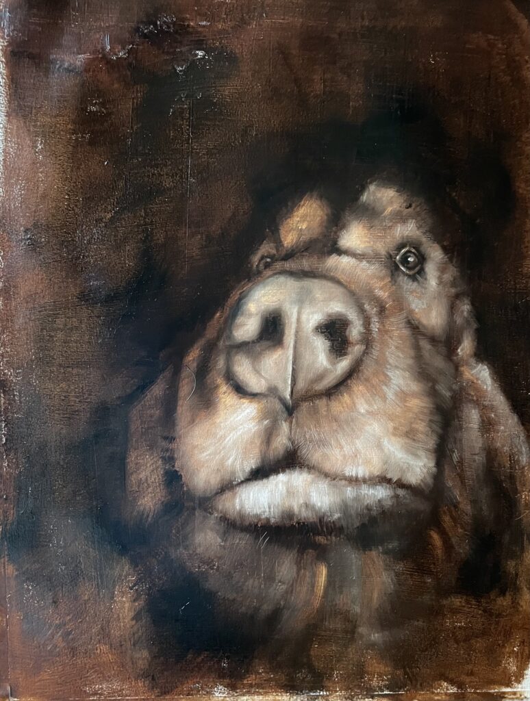 Peinture en retrait