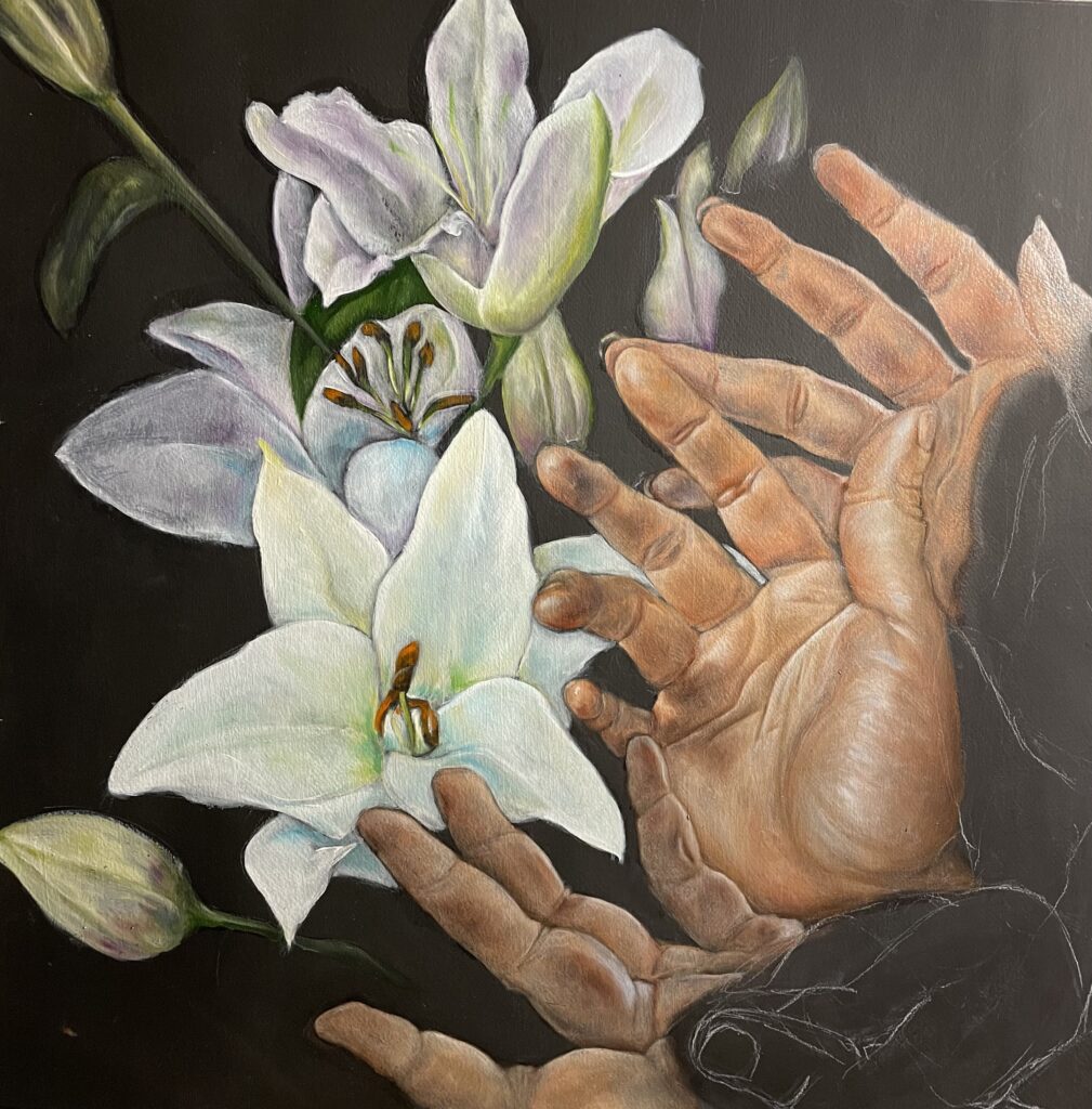 Huile Mains et fleurs, lys